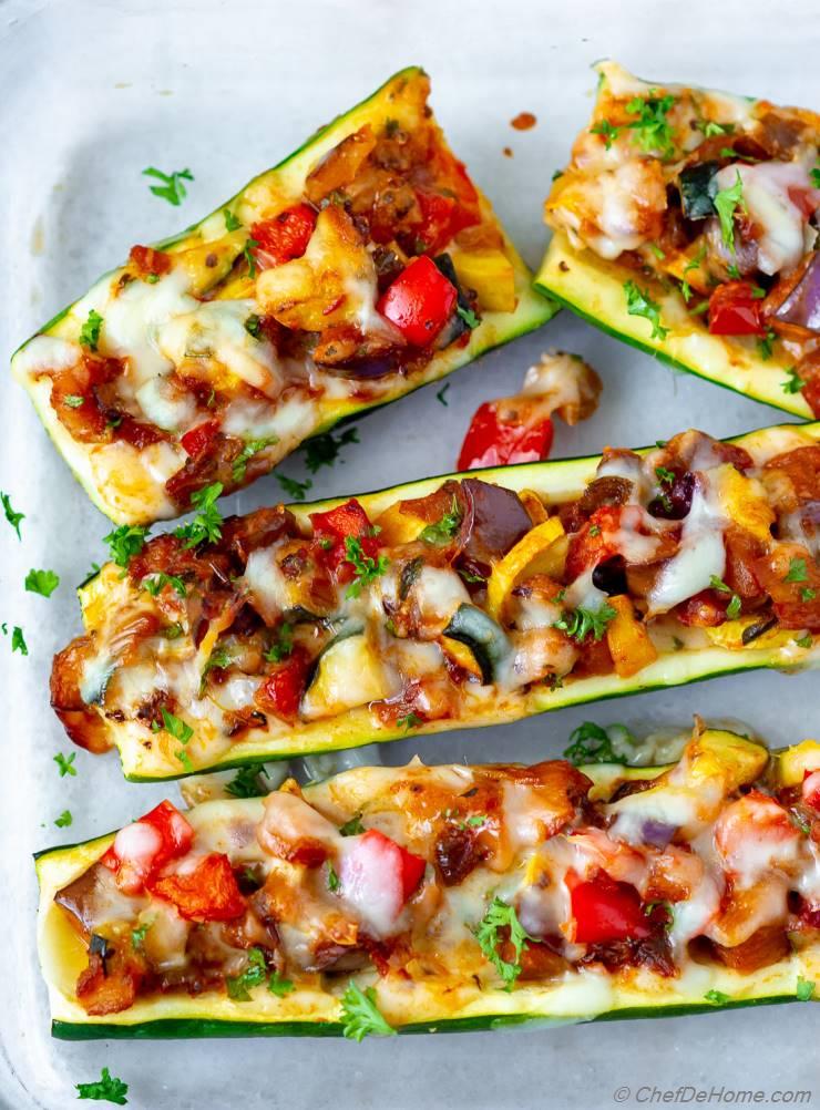 Stuffed Zucchini Boats 
