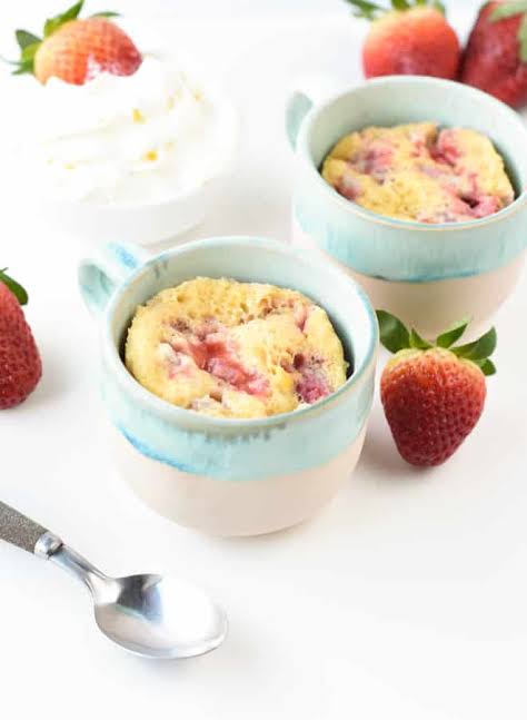Strawberry Mug Cake