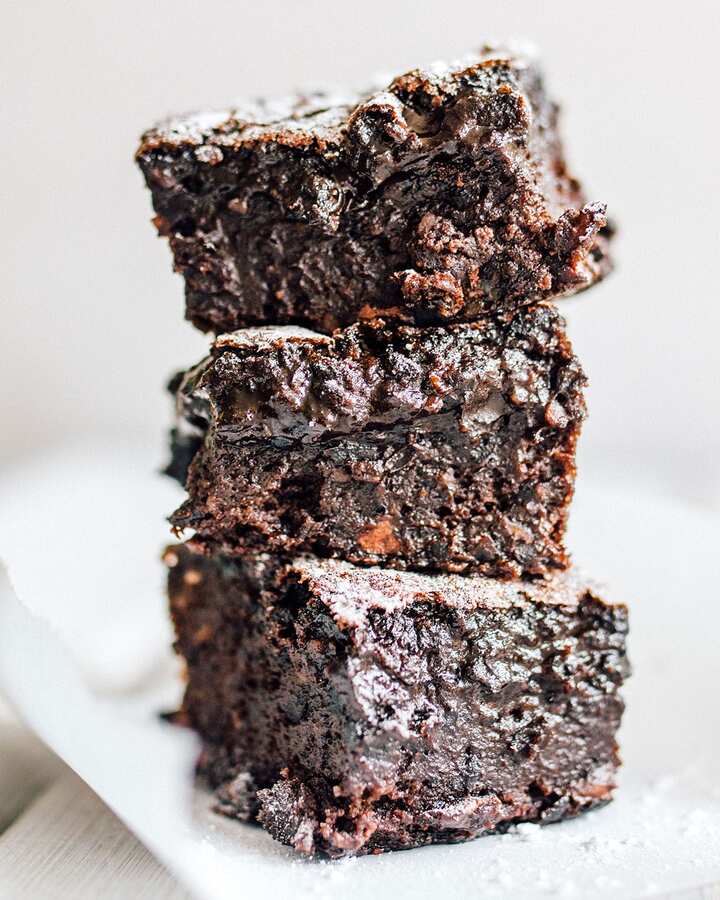 Delicious Keto Dark Chocolate & Coffee Black Bean Brownies