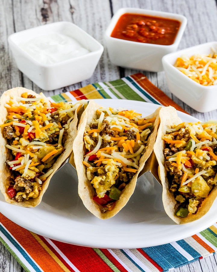 Egg and Chorizo Breakfast Tacos