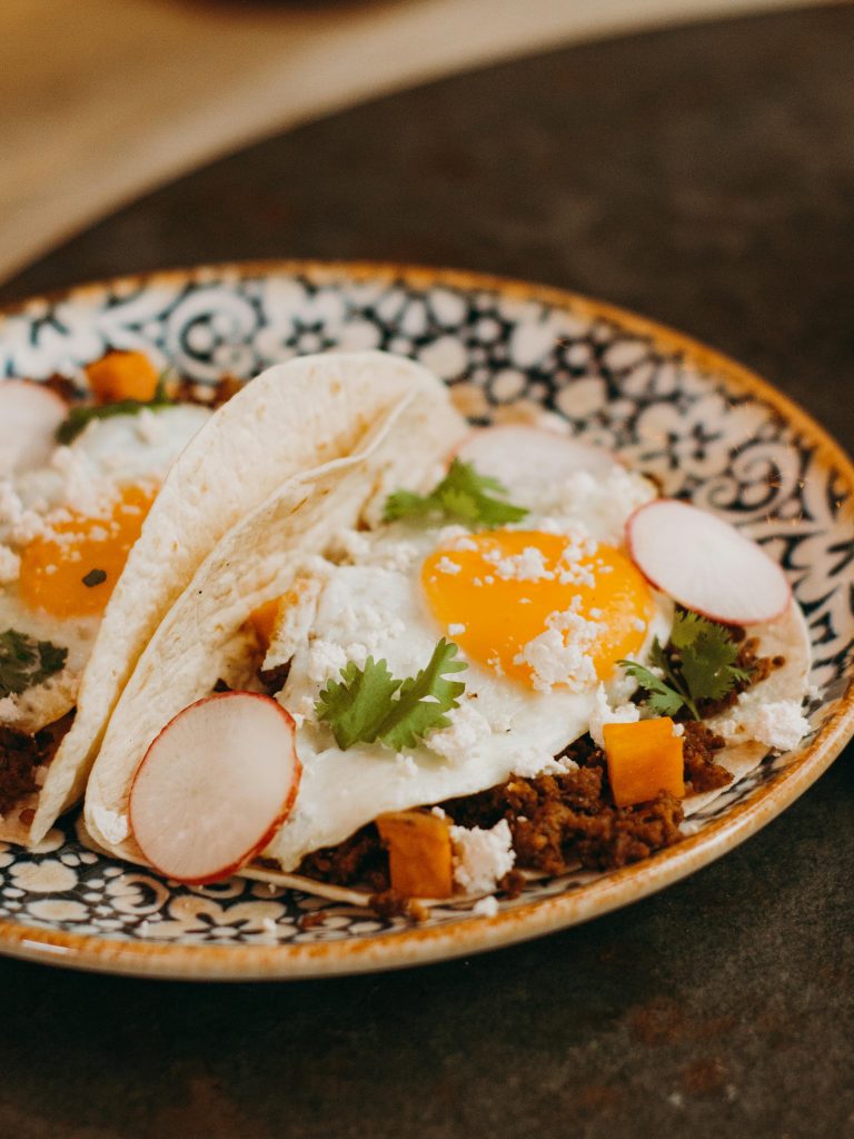 Egg and Chorizo Breakfast Tacos